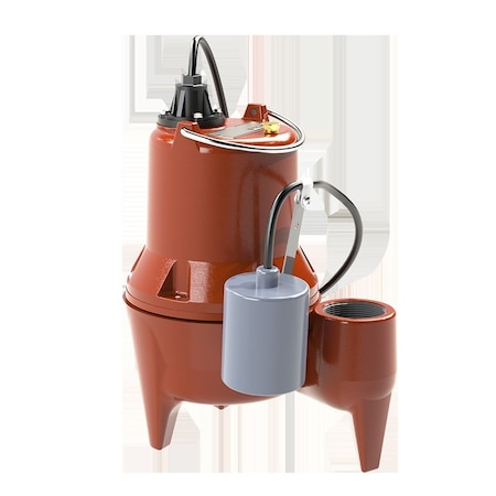 Liberty Pumps 1/2 Hp Sewage Pump 1 Ph 115V 25Ft Cord 2In Discharge Auto LE51A-2